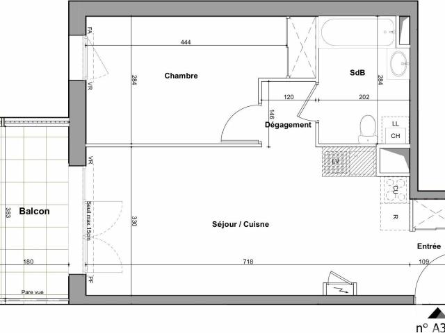 Appartement vente à Nantes, La Noe Lambert