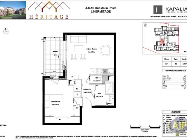 Appartement vente à L'hermitage, Le Pâtis du Châtellier