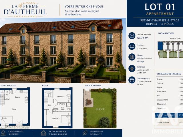 Appartement vente à Autheuil, Presles-en-Brie