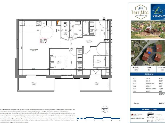 Appartement vente à Les Planchons, Cordon