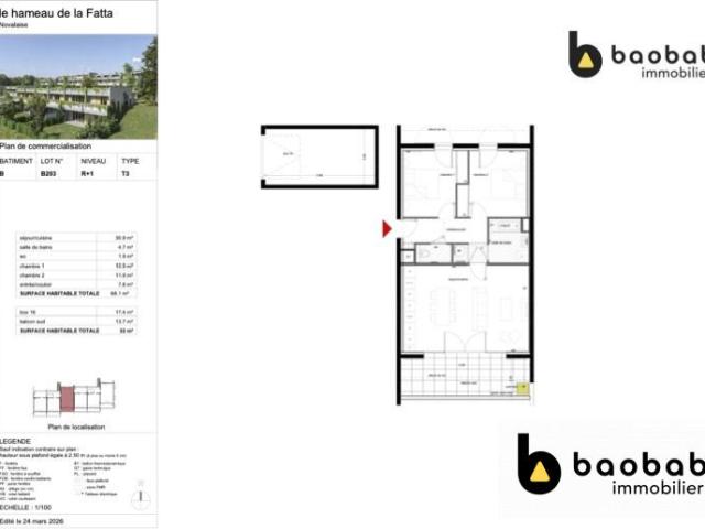Appartement vente à Chambéry, Novalaise