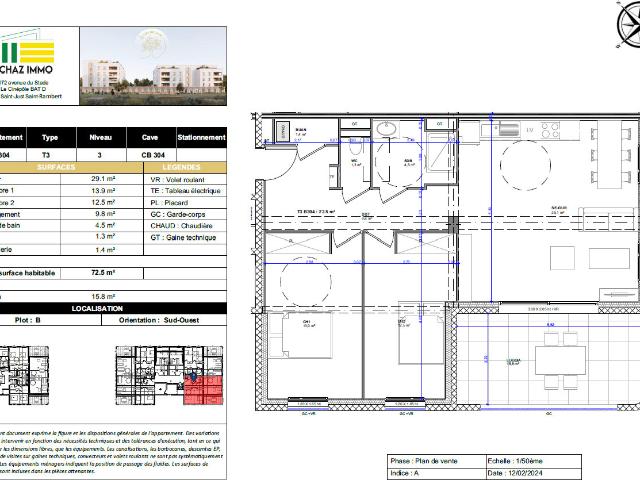 Appartement vente à France métropolitaine, Le Coteau