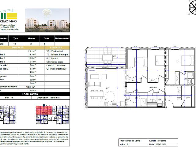 Appartement vente à France métropolitaine, Le Coteau