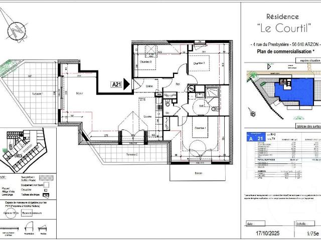 Appartement vente à Lotissement de la Petite Garenne, Arzon