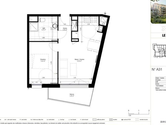 Appartement vente à Arras, Dainville