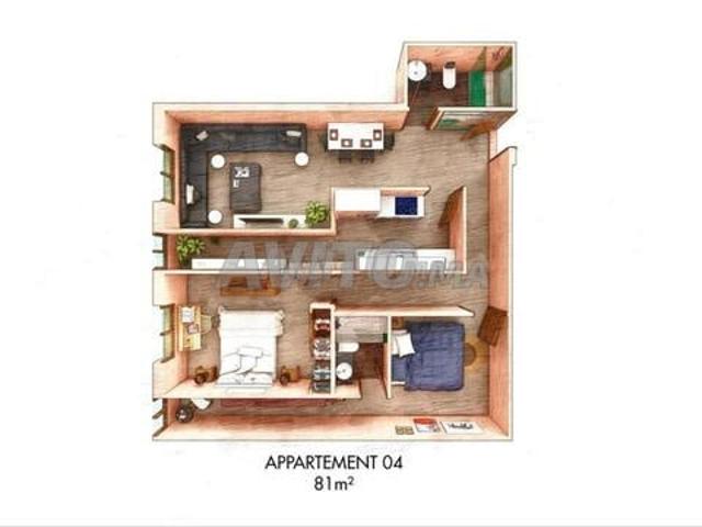 Appartement vente à L'Oriental