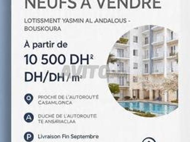 Appartement vente à Bouskoura, Gharb-Chrarda-Beni Hssen