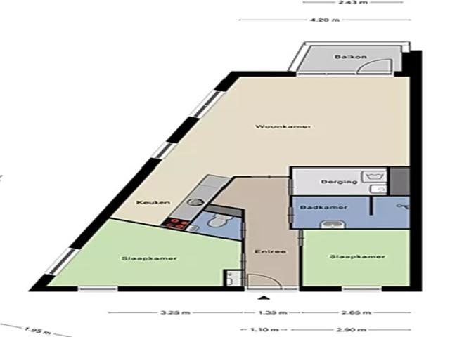 Appartement te huur in Spaland, Schiedam