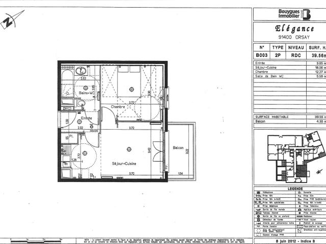 Appartement location à Belvedère, Orsay