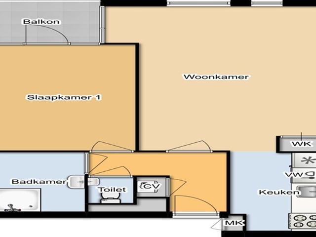 Appartement te huur in Centrum, Alkmaar