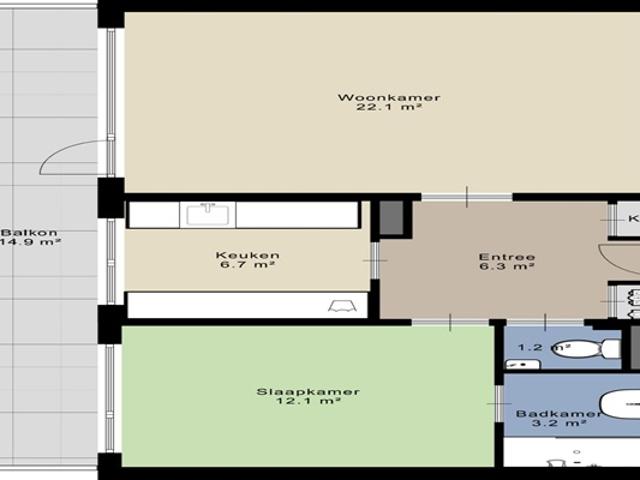 Appartement te huur in Paddepoel-Noord, Groningen