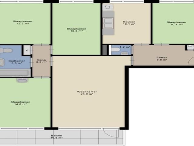 Appartement te huur in Paddepoel-Noord, Groningen
