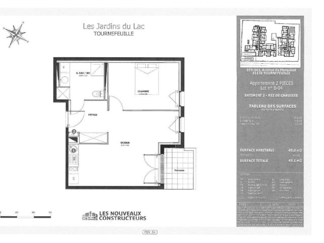 Appartement location à Le marquisat, Tournefeuille