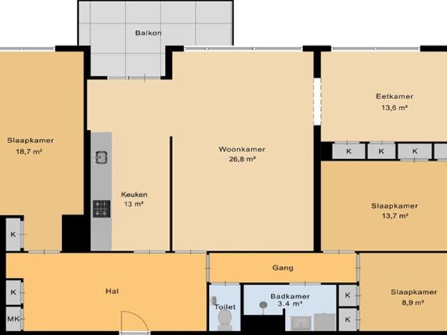 Appartement te huur in Overtoomse Veld, Amsterdam