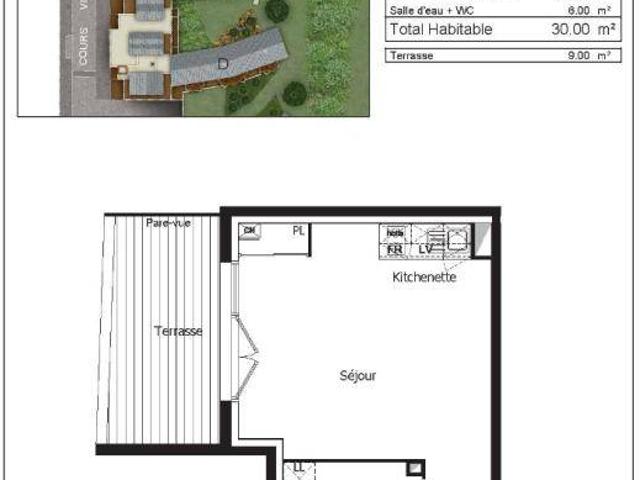 Studio location à Bordeaux, Cenon