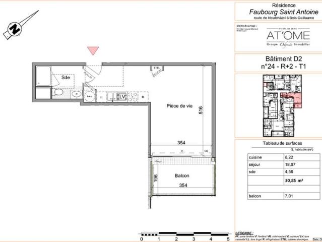 Appartement vente à Rouen, Bois-guillaume
