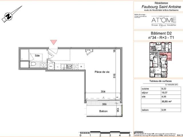 Appartement vente à Rouen, Bois-guillaume