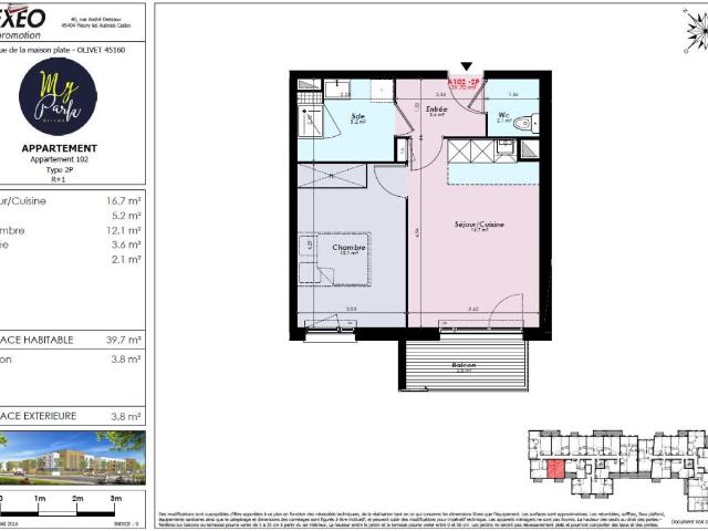 Appartement location à Orléans, Olivet