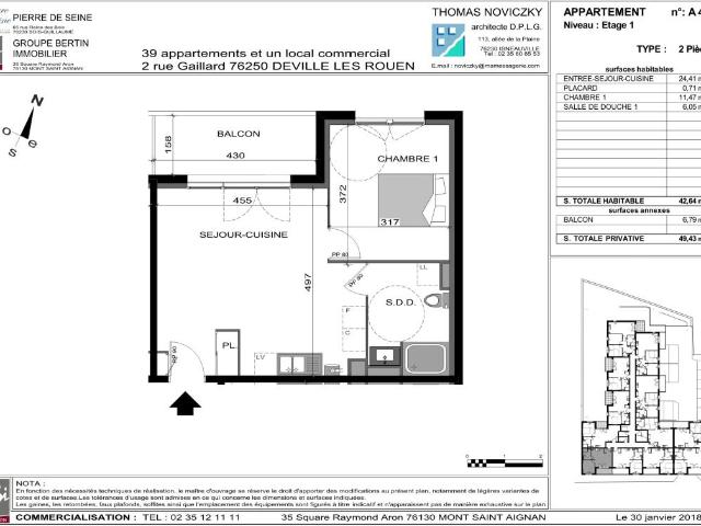 Appartement location à Déville-lès-Rouen, Seine-Maritime