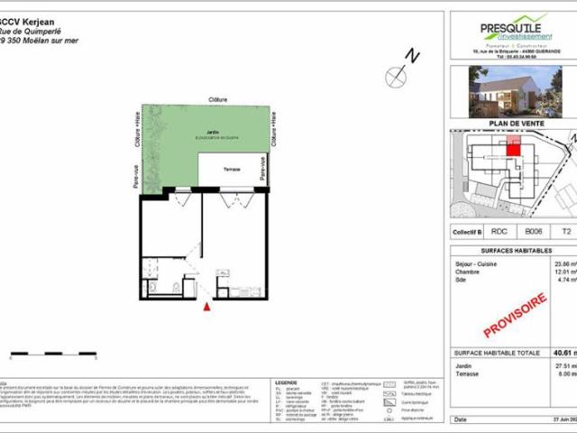 Appartement vente à Quimper, Bretagne