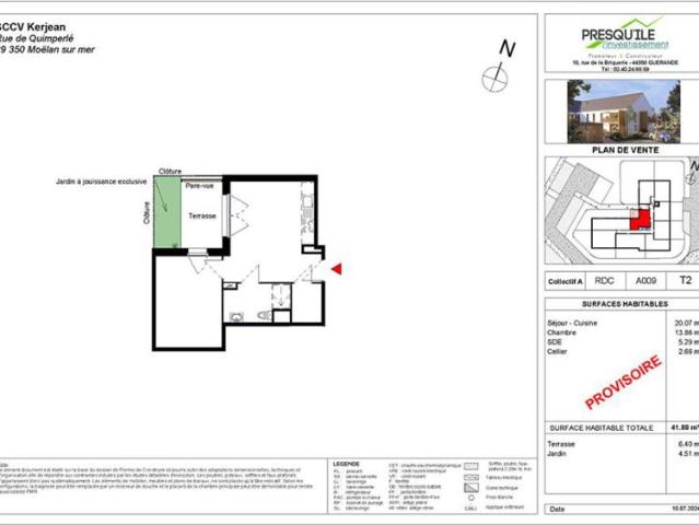 Appartement vente à Quimper, Bretagne