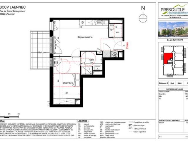 Appartement vente à Pontivy, Bretagne