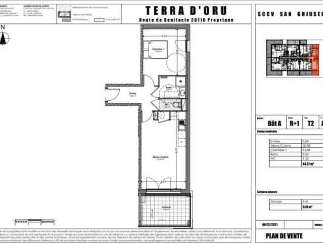 Appartement vente à Sartène, Belvédère-campomoro