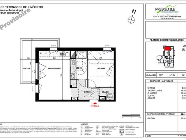 Appartement vente à Quimper, Bretagne