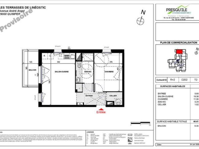 Appartement vente à Quimper, Bretagne
