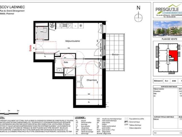 Appartement vente à Pontivy, Bretagne