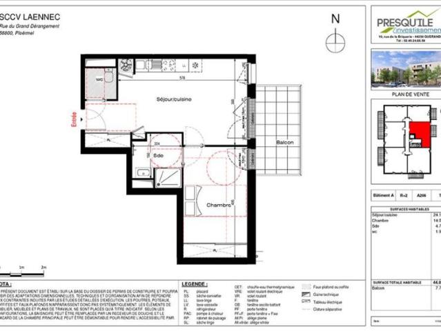Appartement vente à Pontivy, Bretagne