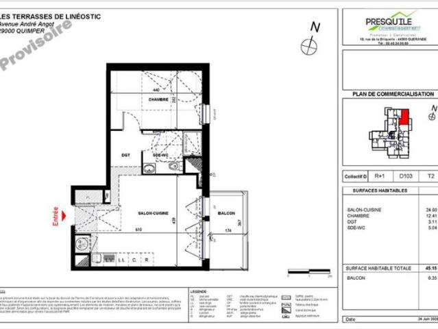 Appartement vente à Quimper, Bretagne