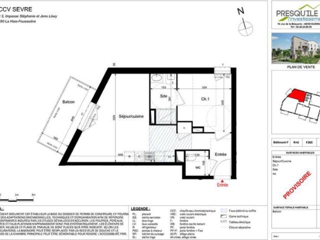 Appartement vente à Nantes, La Haie-fouassière