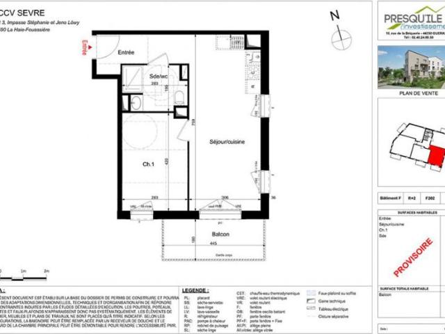 Appartement vente à La Haie-fouassière, Loire-Atlantique