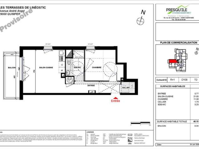 Appartement vente à Quimper, Bretagne