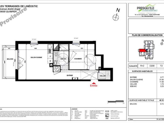 Appartement vente à Quimper, Bretagne