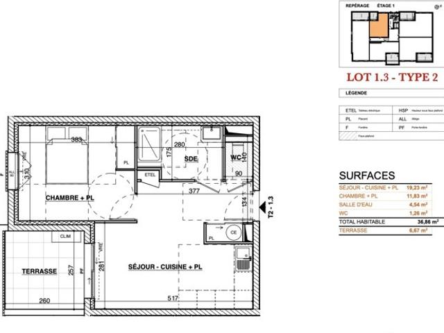 Appartement vente à Aix-en-Provence, Meyreuil