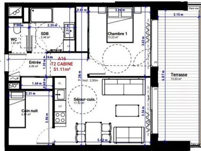 Appartement vente à Grenoble, Huez