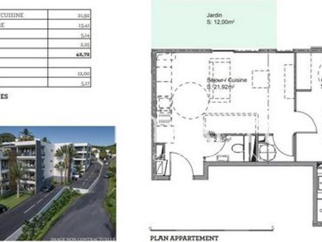 Appartement vente à Rouchaux, Marin