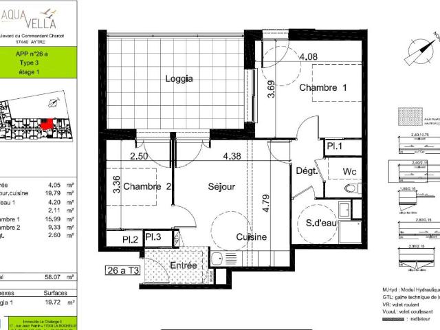 Appartement location à La Rochelle, Aytré