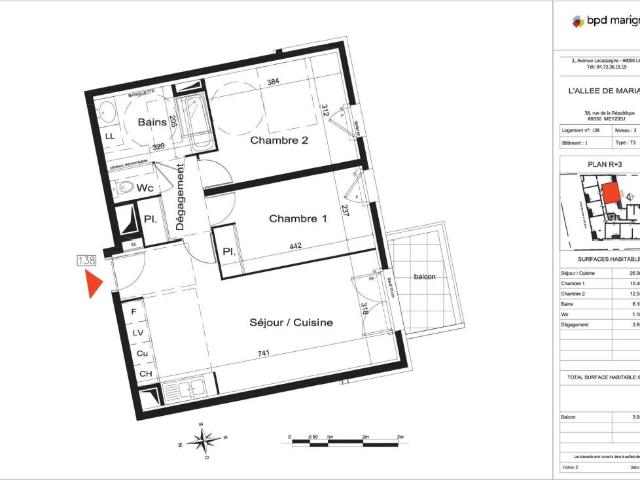 Appartement location à Les Gadelles, Meyzieu