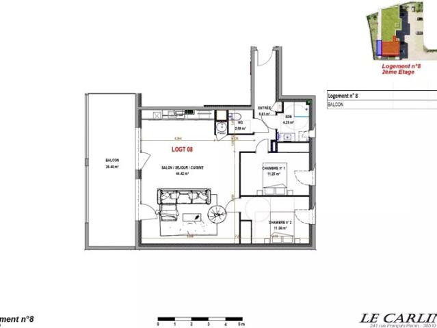 Appartement vente à La Tour-du-Pin, Morestel