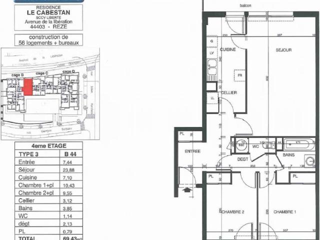 Appartement location à Nantes, Rezé