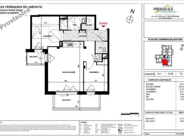 Appartement vente à Quimper, Bretagne