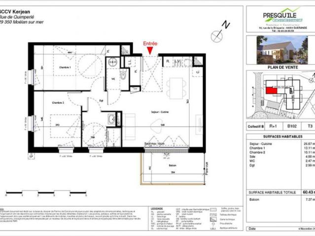 Appartement vente à Quimper, Bretagne