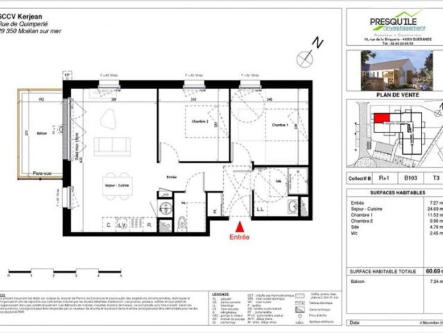 Appartement vente à Quimper, Bretagne