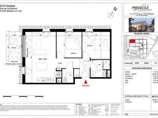 Appartement vente à Quimper, Bretagne