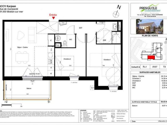 Appartement vente à Quimper, Bretagne