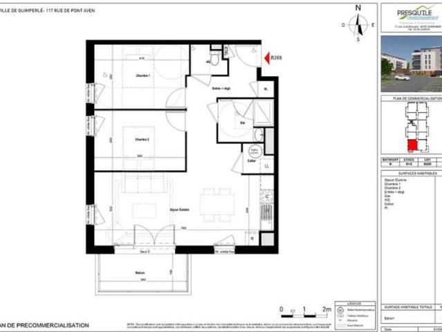 Appartement vente à Quimper, Bretagne