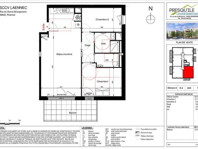 Appartement vente à Pontivy, Bretagne